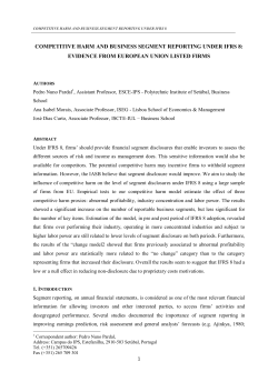 competitive harm and business segment reporting under ifrs 8