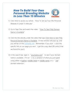 Connect your domain!