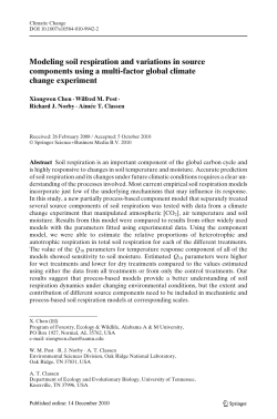 Modeling soil respiration and variation in
