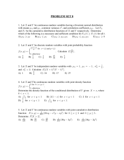 Problem Set 8 with Solutions