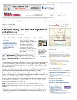 Law firms facing their own new legal threats as businesses