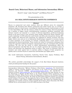 Search Costs, Behavioral Biases, and Information Intermediary Effects