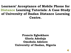 LEARNERS* ACCEPTANCE OF EDUCATIONAL RADIO AND