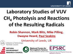 Laboratory studies of VUV methane photolysis and reactions of the