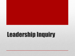 Leadership Inquiry