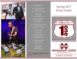 Spring 2017 Event Guide