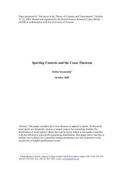 The Champions League and the Coase Theorem
