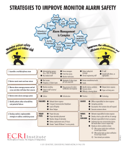 Strategies to Improve Monitor Alarm Safety