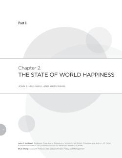 THE STATE OF WORLD HAPPINESS