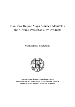 Non-zero degree maps between manifolds and groups presentable