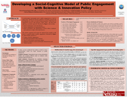 Developing a Social-Cognitive Model of Public Engagement with