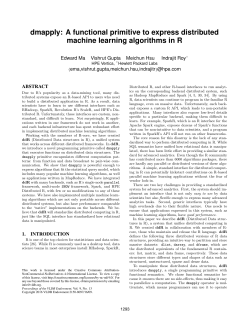 dmapply: A functional primitive to express distributed machine