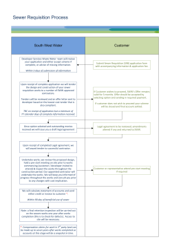 Sewer Requisition Process