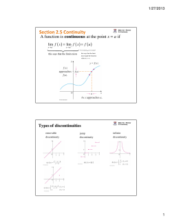 A function is at the point if xa = continuous
