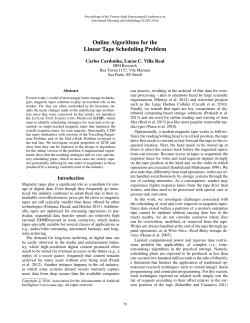 Online Algorithms for the Linear Tape Scheduling Problem