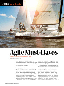Agile Must-Haves