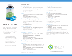 daily decon - Prehab Nutrition