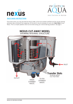 back wash instructions inlet outlet inner chamber