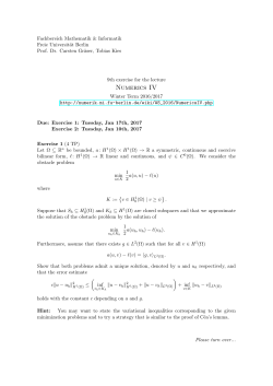 Exercise 9 - Freie Universität Berlin