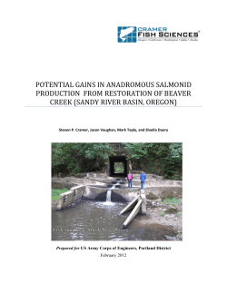potential gains in anadromous salmonid production from restoration