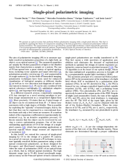 Single-pixel polarimetric imaging - Repositori UJI