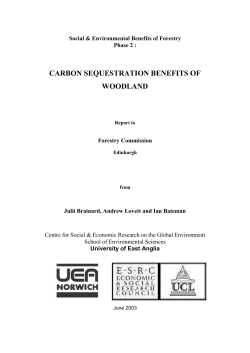 carbon sequestration benefits of woodland