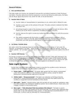 General Policies: Sale Light System