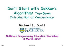 The State of the Department