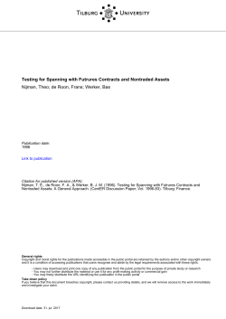 Tilburg University Testing for Spanning with