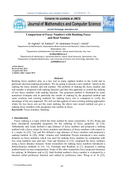Comparison of Fuzzy Numbers with Ranking Fuzzy and Real Number