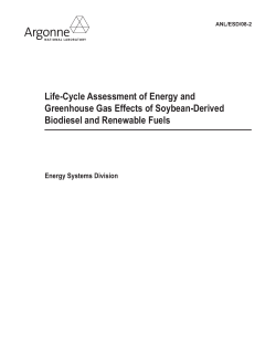 Life-Cycle Assessment of Energy and Greenhouse