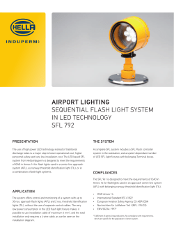 Airport Lighting SEquEnTiAL FLASH LiGHT SySTEm in