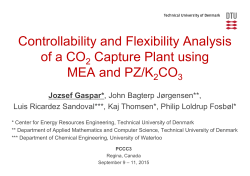 Controllability and Flexibility Analysis of a CO 2 Capture Plant using