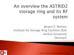 An overview the ASTRID2 storage ring and its RF system
