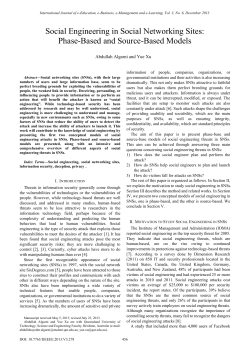 Social Engineering in Social Networking Sites: Phase