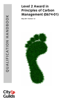 Level 2 Award in Principles of Carbon