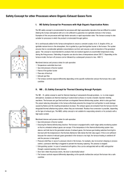 Safety Concept for other Processes where Organic