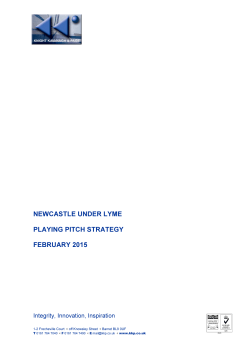 newcastle under lyme playing pitch strategy february 2015
