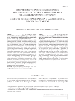 COMPREHENSIVE RADON CONCENTRATION