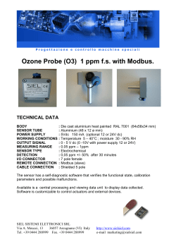 Ozone O3 Modbus probe GB - SIEL