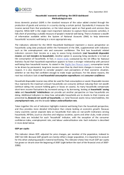 Households` economic well-being