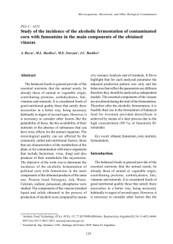 Study of the incidence of the alcoholic fermentation of contaminated