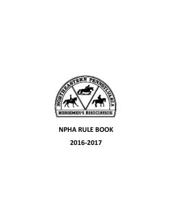 NPHA Rule Book 2017