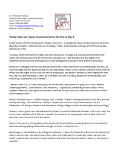 For Immediate Release: Contact: David Kuehn, Executive Director