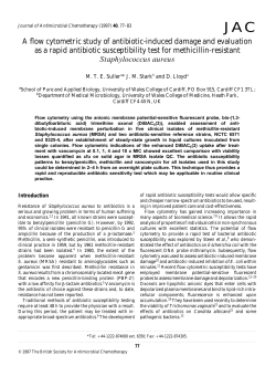 A flow cytometric study of antibiotic