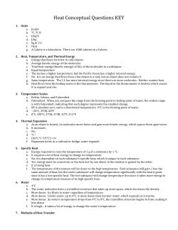 Unit 6 Conceptual Questions Key