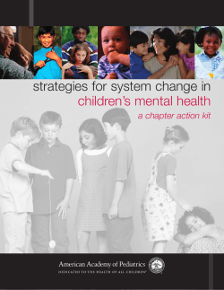 Strategies for System Change in Children`s Mental Health