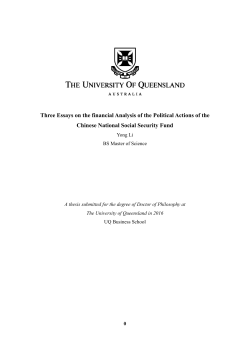 Three Essays on the financial Analysis of the Political Actions of the