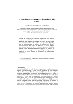 A Hyperheuristic Approach to Scheduling a Sales Summit