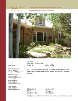 73 Kiva Loop $ 3024 SOLD! Exquisite sights - Paa